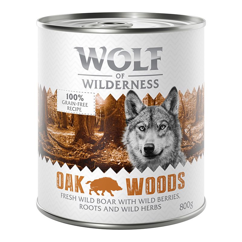 Sparpaket Wolf of Wilderness Adult 24 x 800 g - Single Protein
