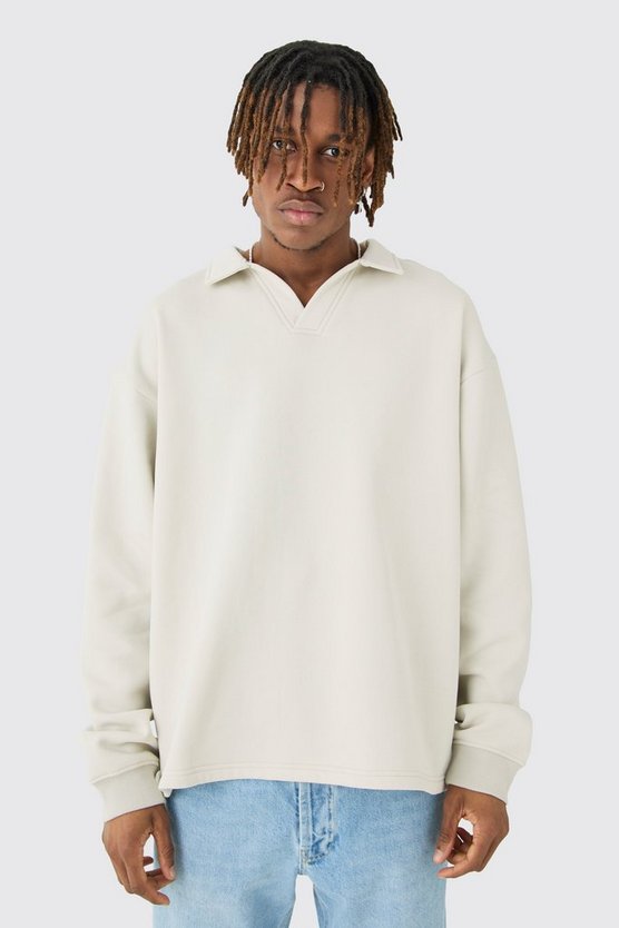 Tall Oversize Rugby-Poloshirt