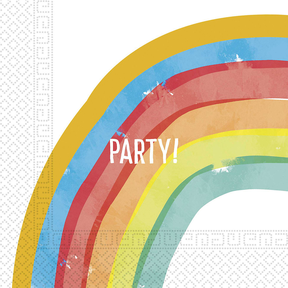 Regenbogen 20 zweilagige Servietten 33x33 cm Design Rainbow Party