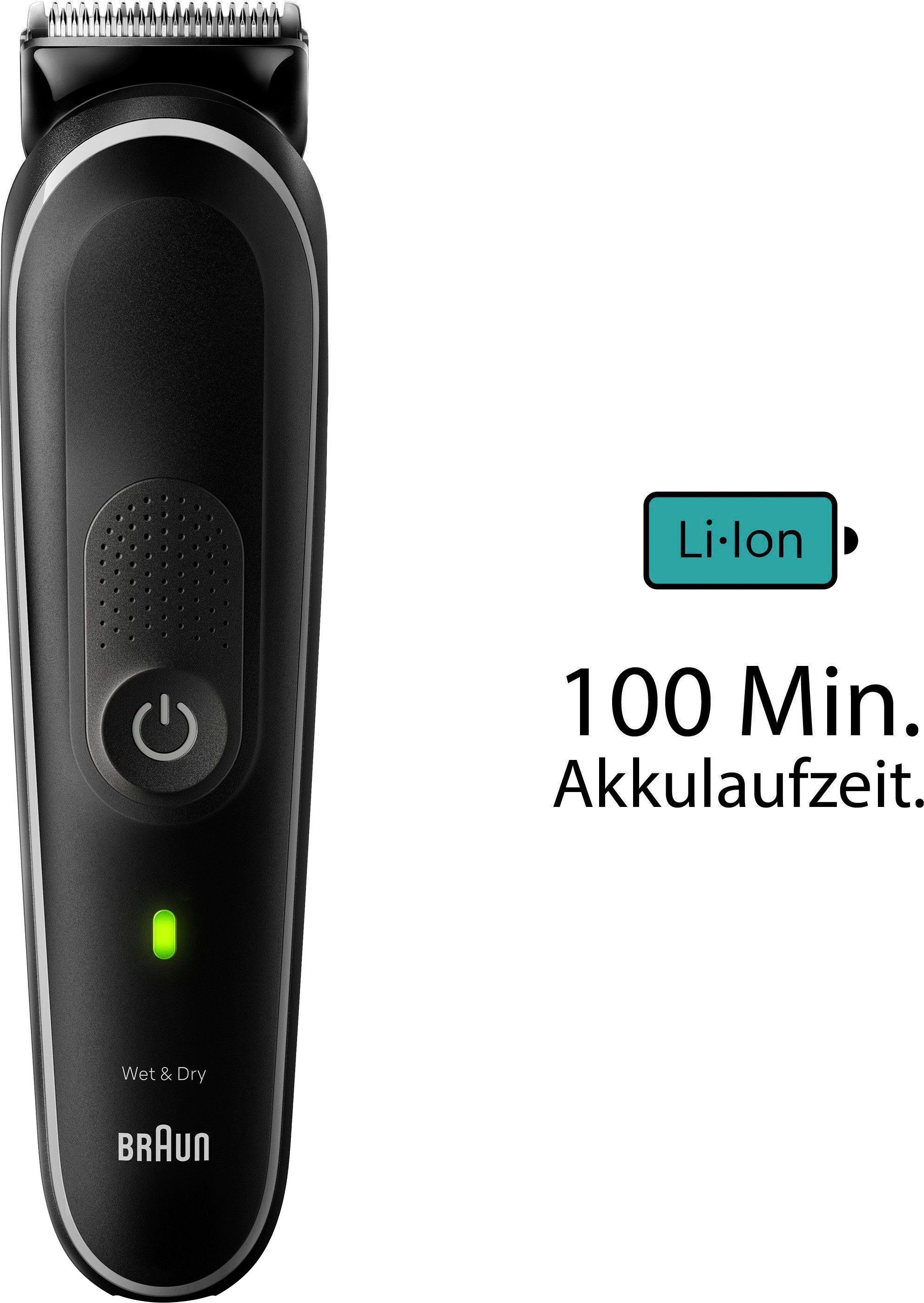 Braun Haarschneider All-In-One Styling Set MGK5410, Set für Bart, Wasserdicht, 100 Min. kabellose Laufzeit
