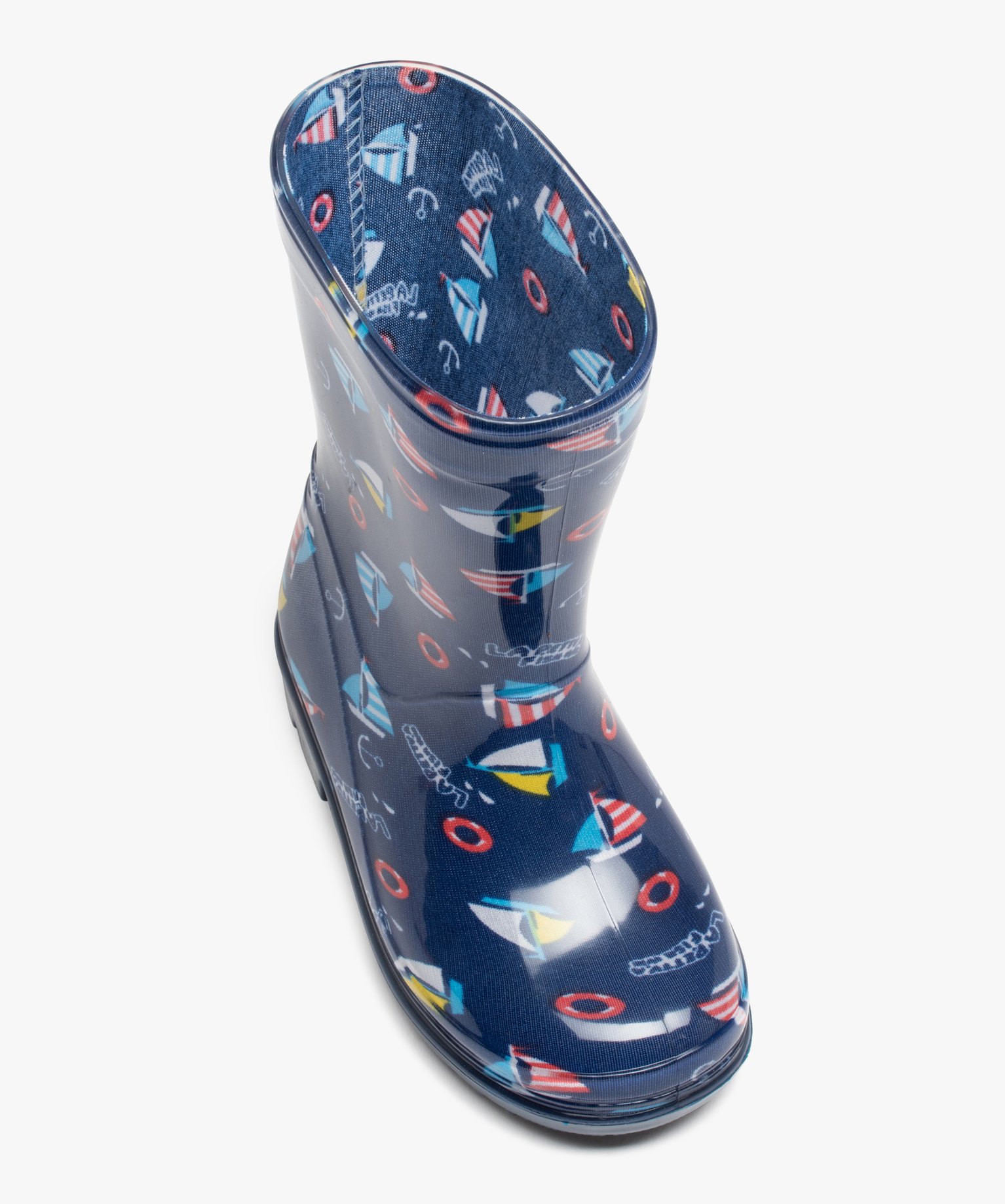 Bottes de pluie Garçon à imprimé marin marine | GEMO