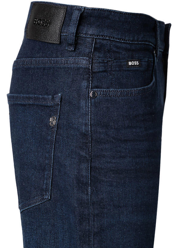BOSS Black, Jeans, Slim Fit, Baumwolle T400®, navy