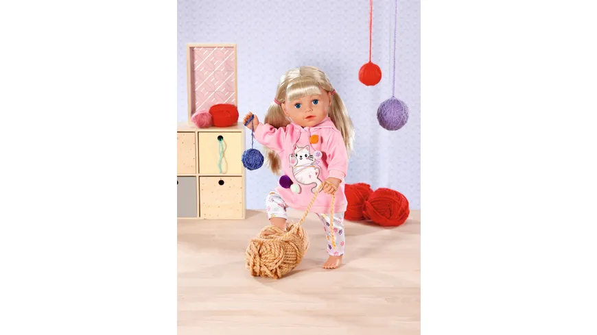 Zapf Creation - Dolly Moda Pulli + Leggings Kätzchen 43 cm