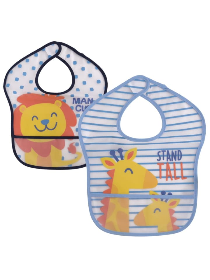 BABY CARE Babylätzchen 2er-Set in blau günstig kaufen onesize