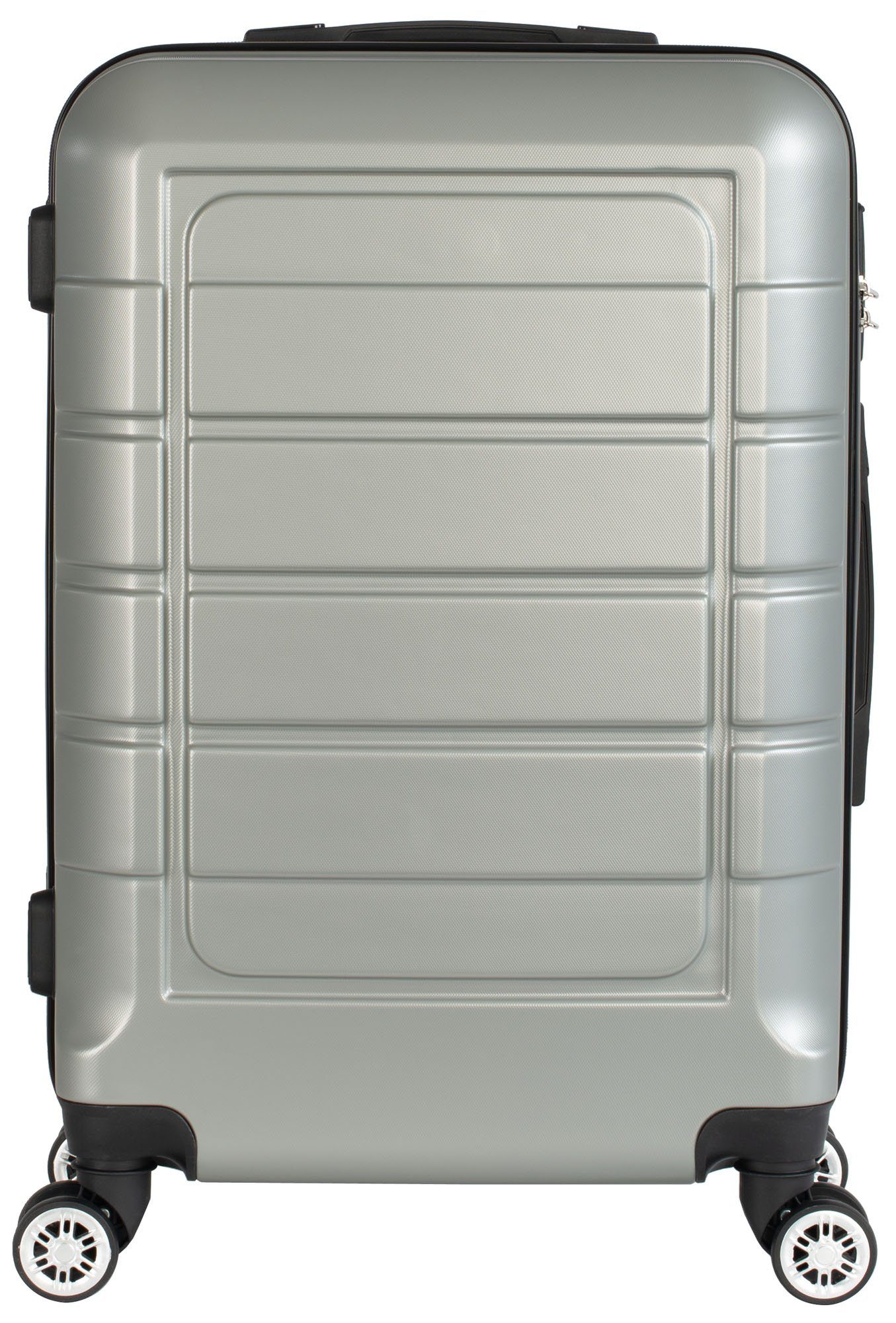 Cahoon Hartschalen-Trolley Koffer Hartschalenkoffer Trolley 4-Rollen Reisekoffer / 68 Liter = mittlere Größe, 4 Rollen