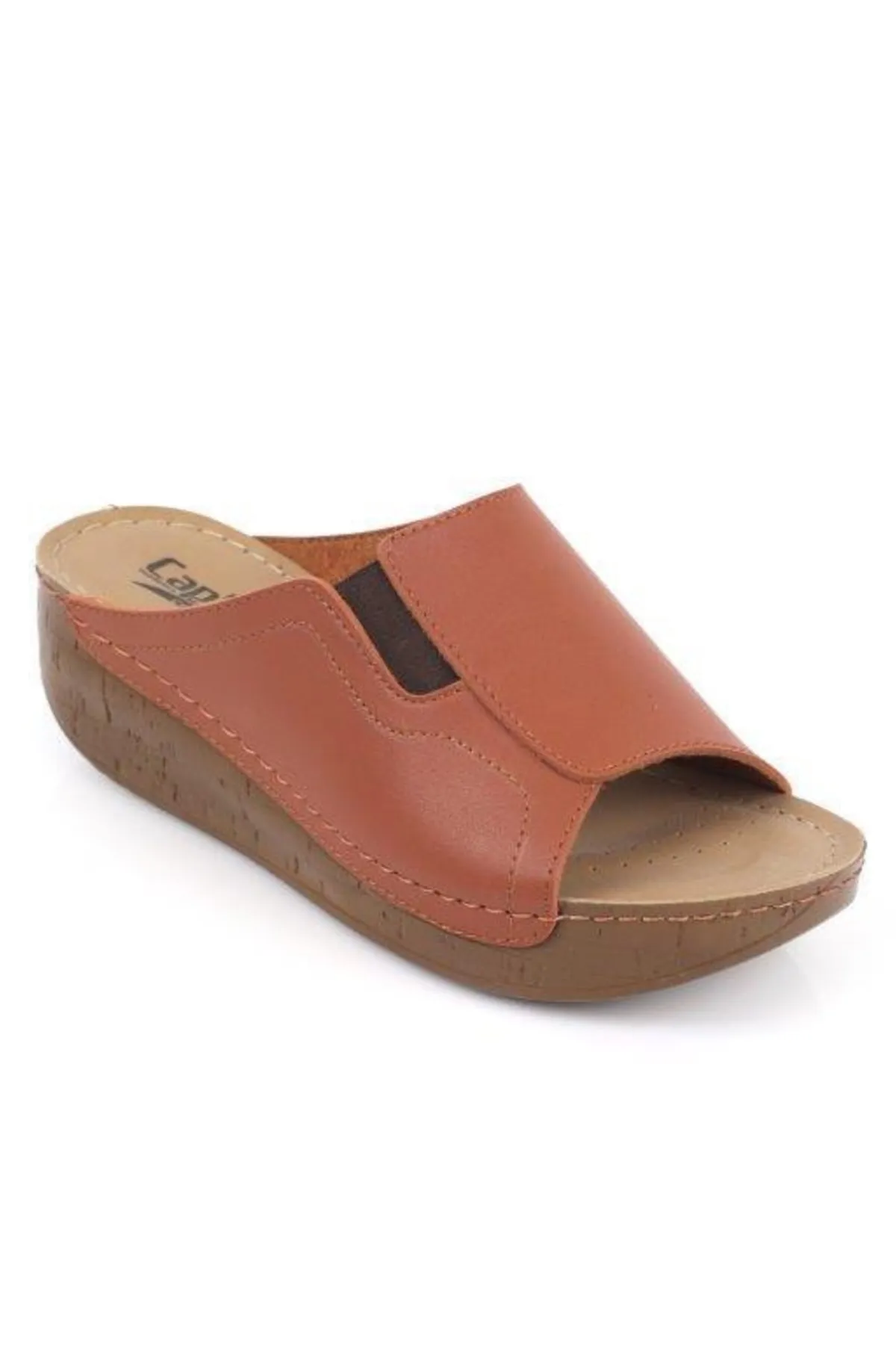 Capone Outfitters  Anatomisch weiche, bequeme Mutterhausschuhe mit Keilabsatz
