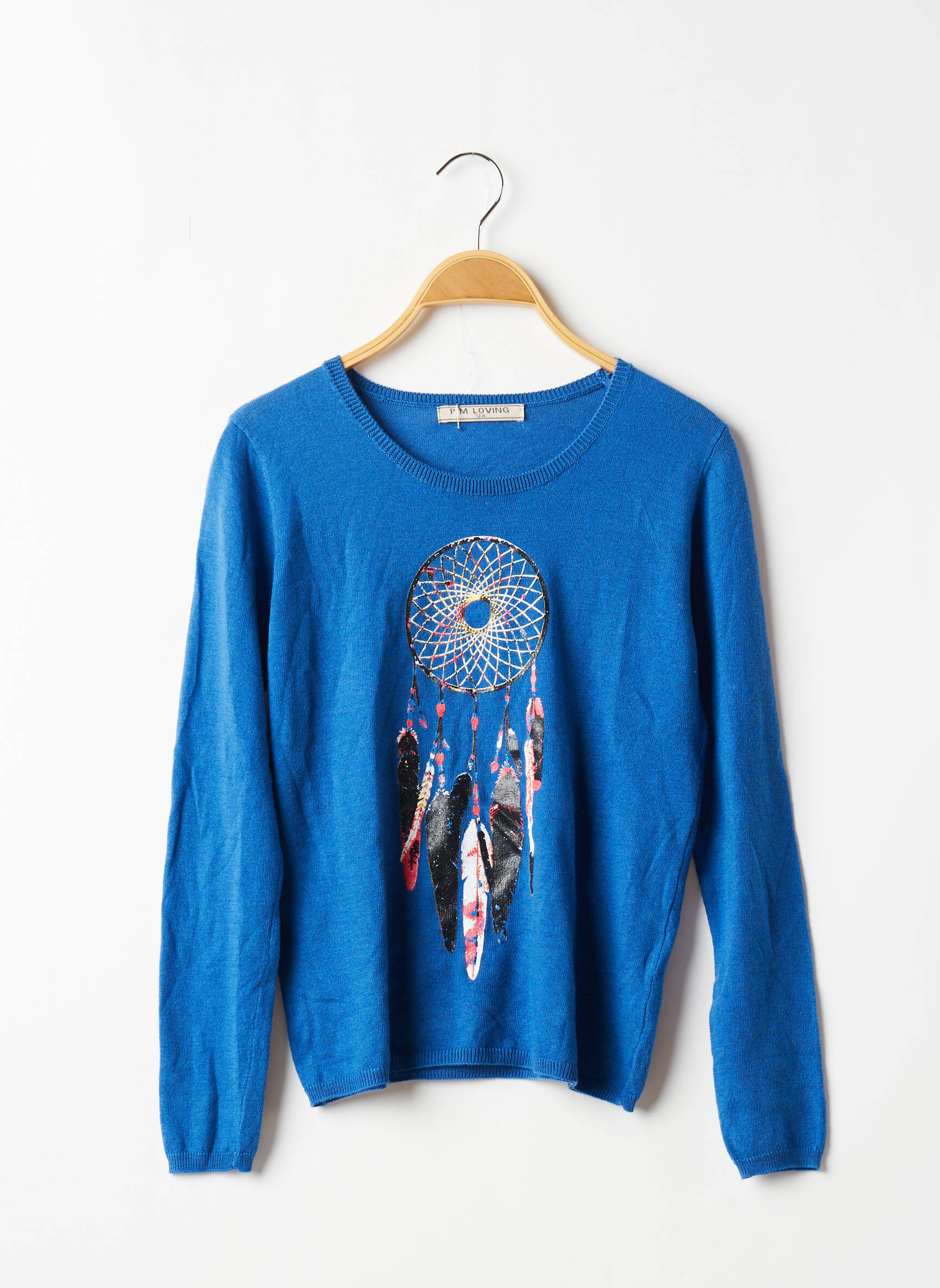 Pm Loving Pulls Fille couleur bleu
