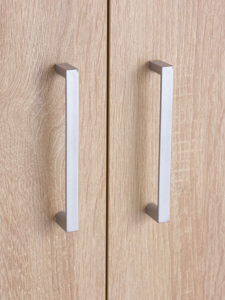 FANDRUP Schrank 145x176 cm, 3 Türen/3 Schubladen, helle Eiche