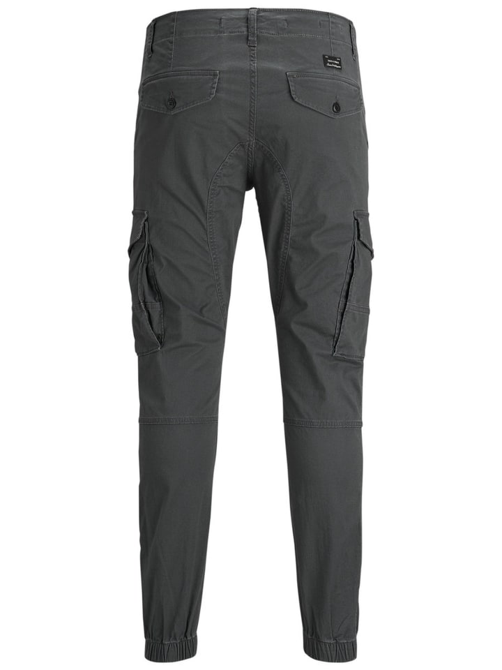 Jack & Jones Hose Cargo Jogger Pants PAUL FLAKE AKM 542 Twill Gummibund in Grau günstig kaufen
