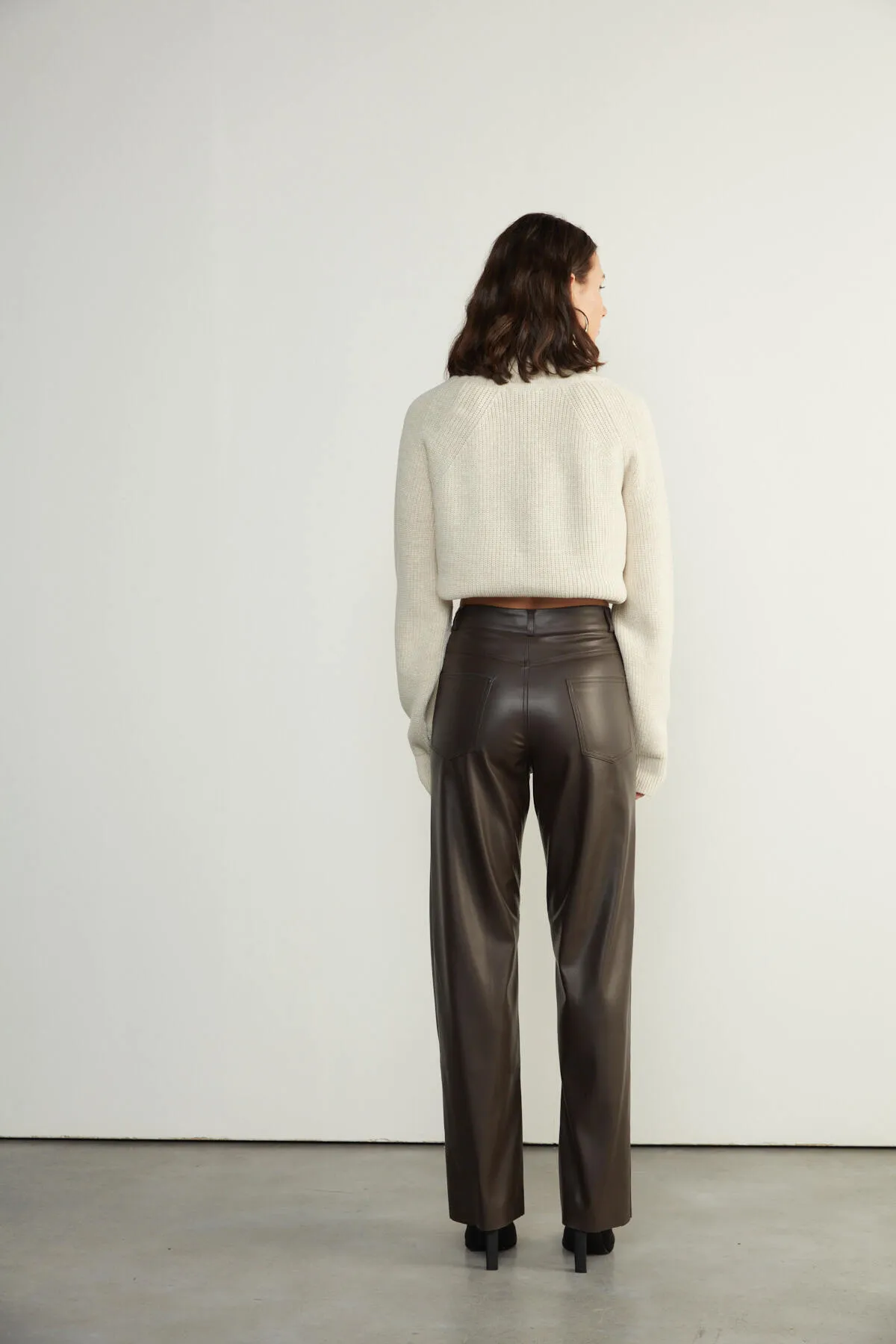 VATKALI  Lederhose Dunkelbraun