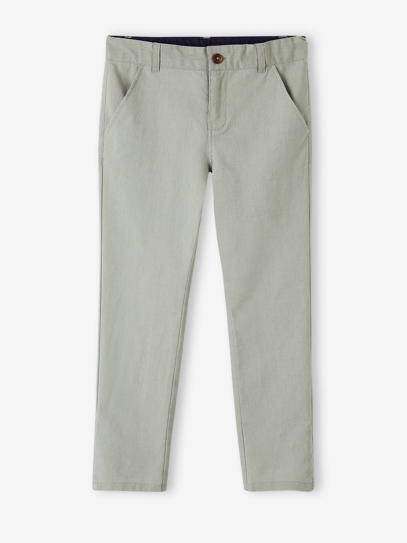 Vertbaudet Festliche Jungen Chinohose - salbeigrün