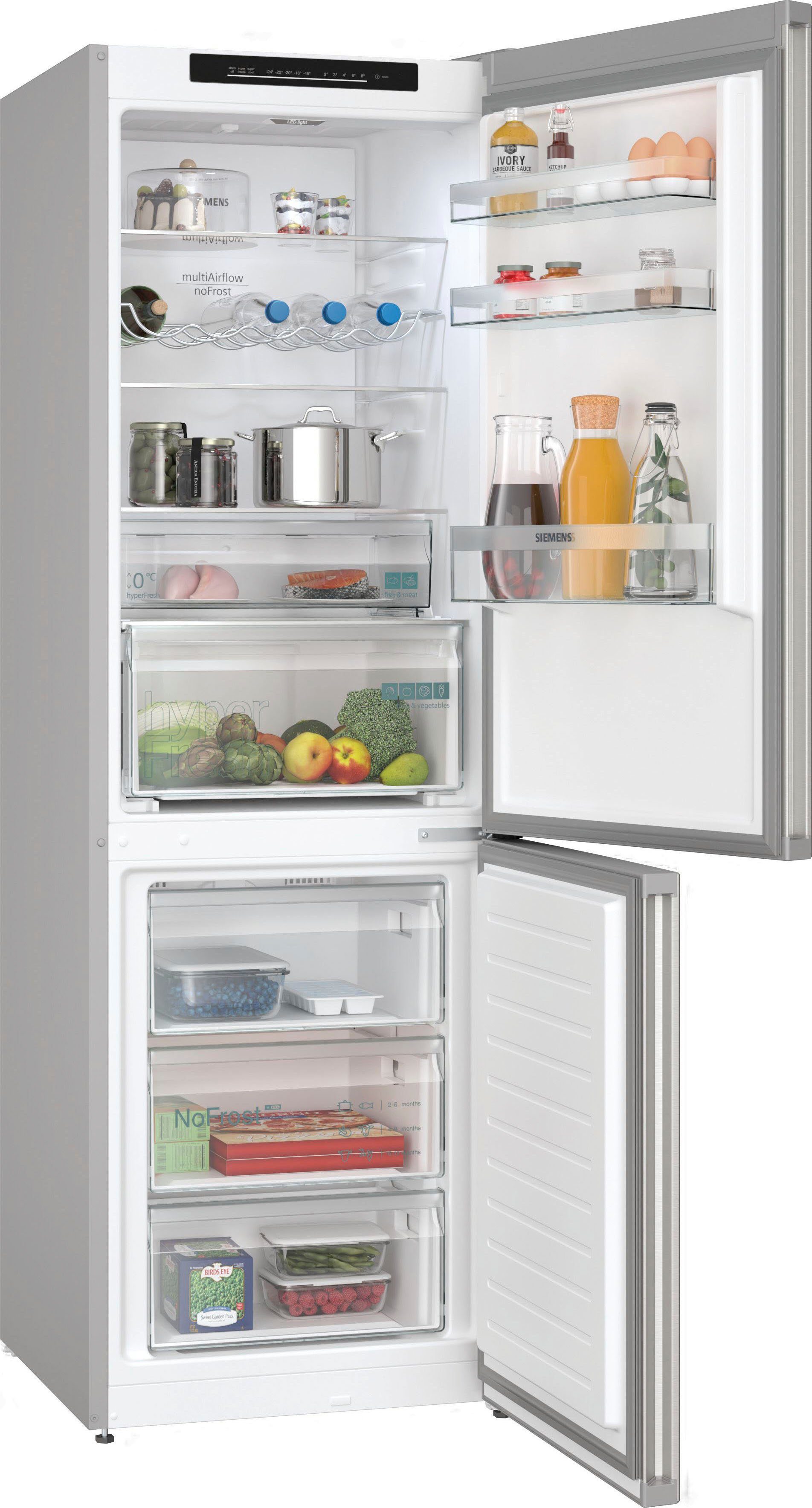 SIEMENS Kühl-/Gefrierkombination iQ300 KG36N2ICF, 186 cm hoch, 60 cm breit