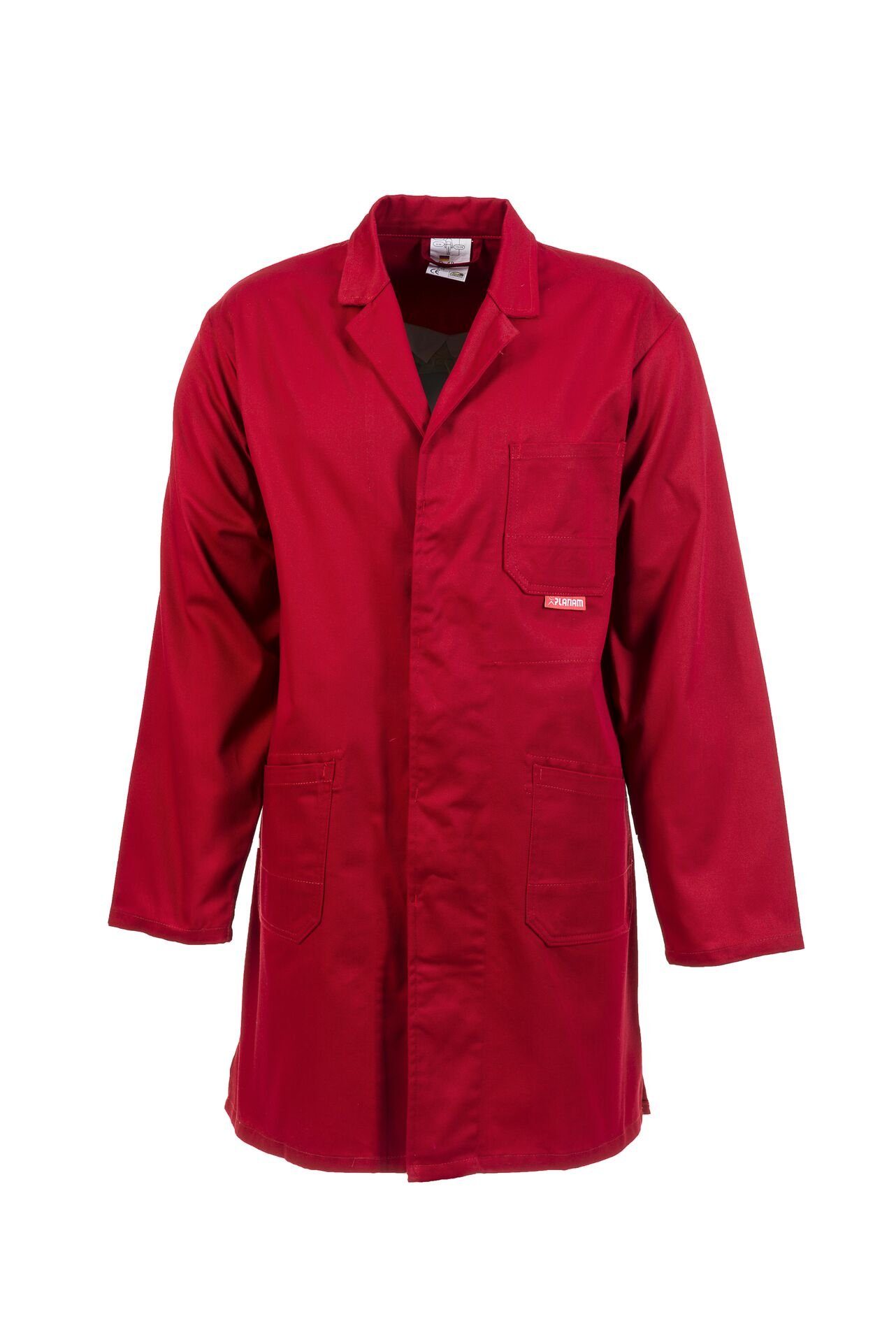 Planam Arbeitsjacke Berufsmantel MG 290 mittelrot Größe 54