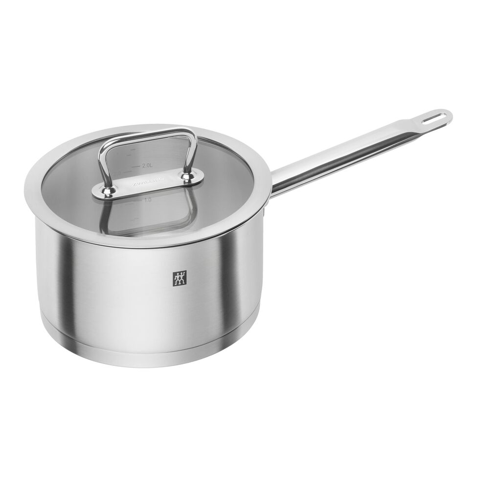 Stieltopf 20 cm, 18/10 Edelstahl, Silber
