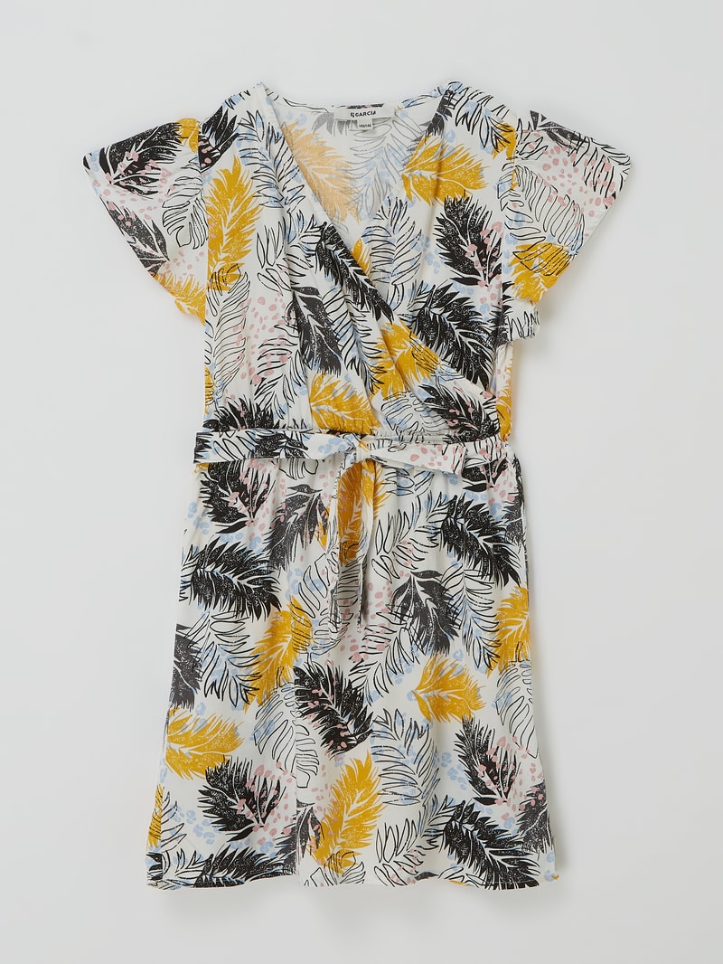 Kleid aus Viskose in offwhite