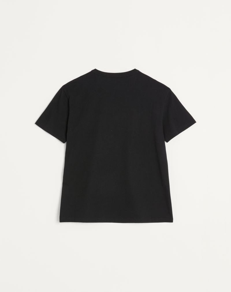 Camiseta de algodão com patch VG