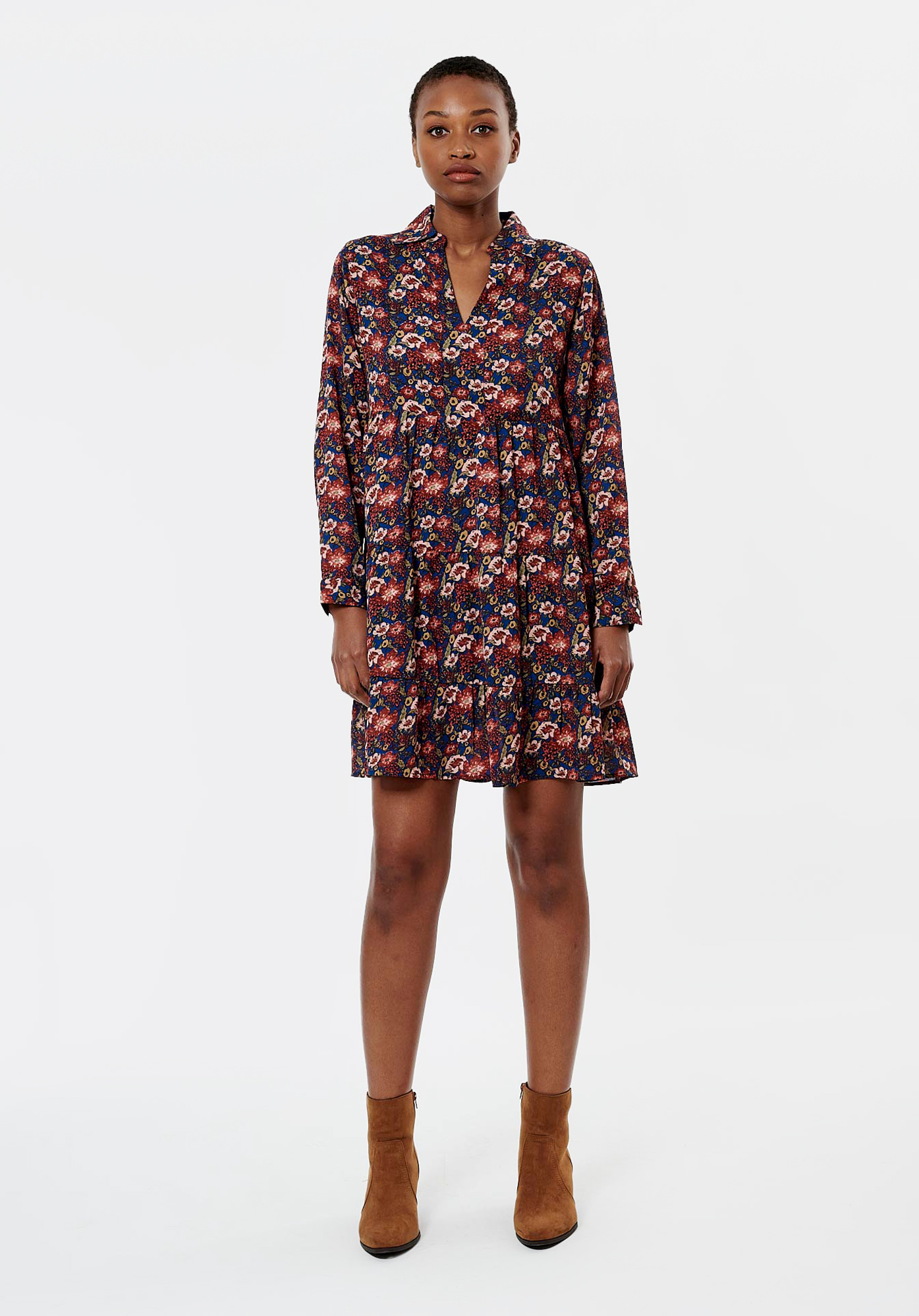 BRUNE  Robe babydoll fleurie femme