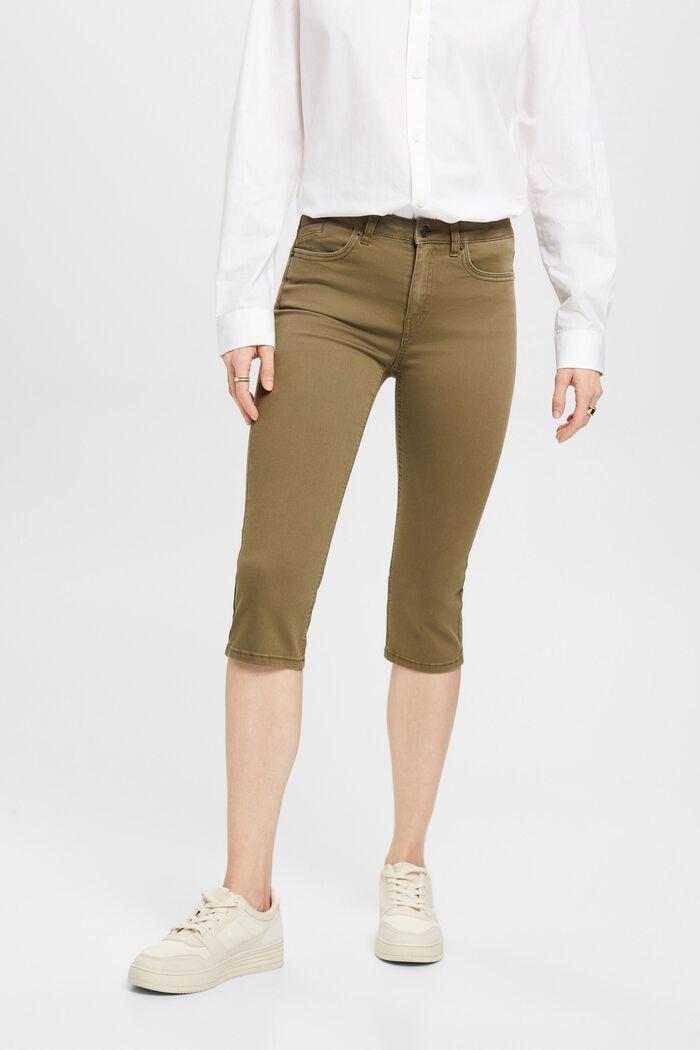 Capri-Jeans mit mittelhohem Bund