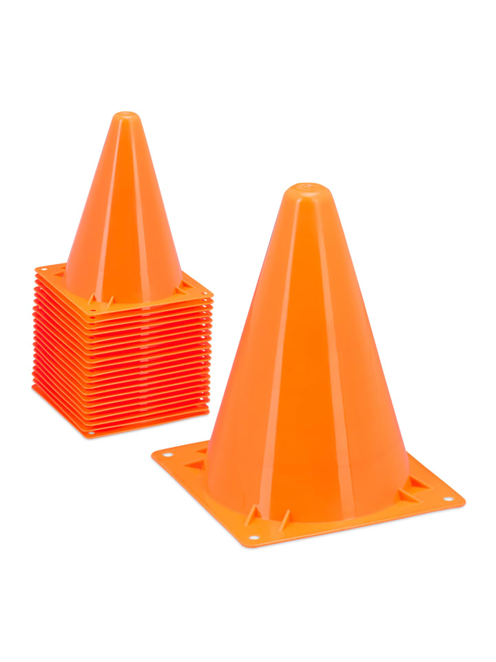 relaxdays 20x Pylonen in Orange günstig kaufen onesize