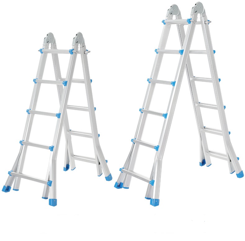 Vago-Tools Teleskopleiter Stehleiter Mehrzweckleiter Alu Leiter Klappleiter 4 x 5