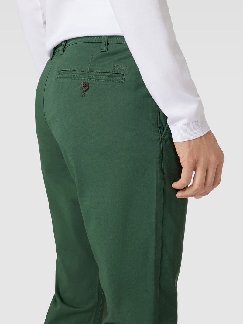 Super Slim Fit Chino mit Stretch-Anteil in grasgrün