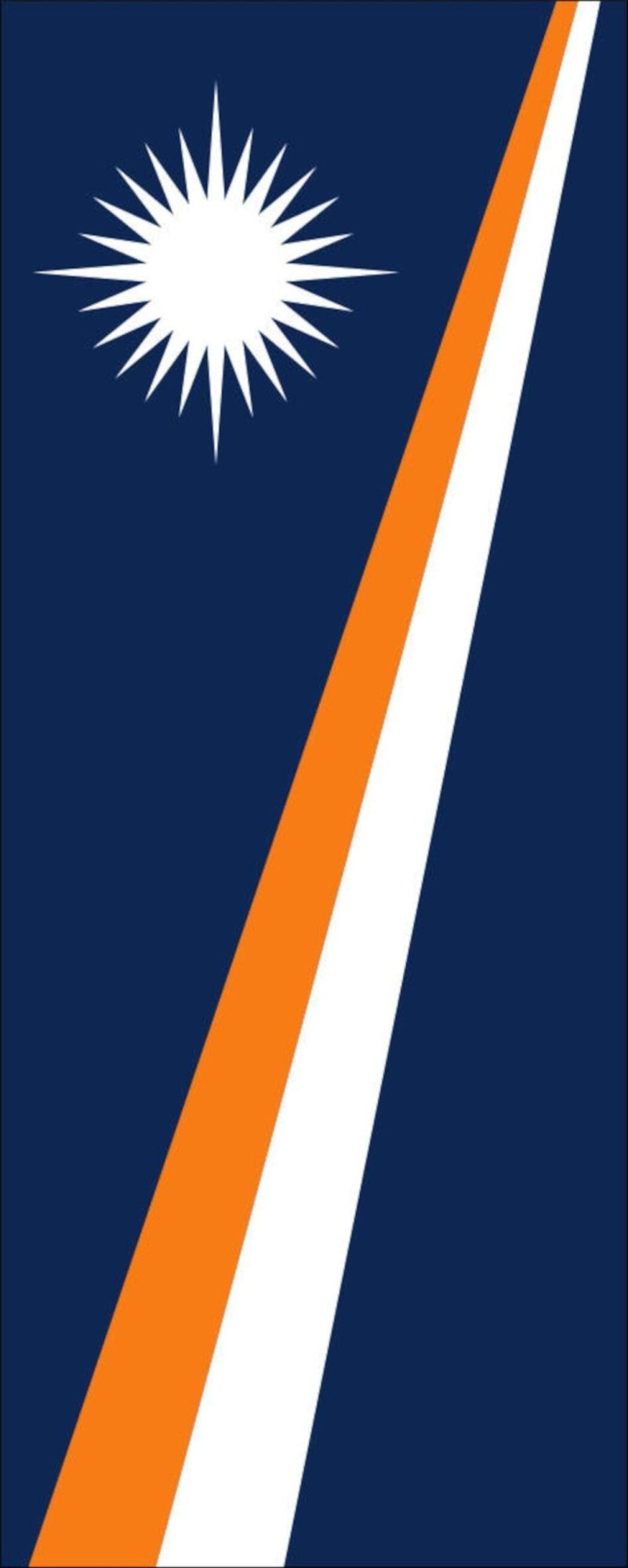 flaggenmeer Flagge Flagge Marshallinseln 110 g/m² Hochformat