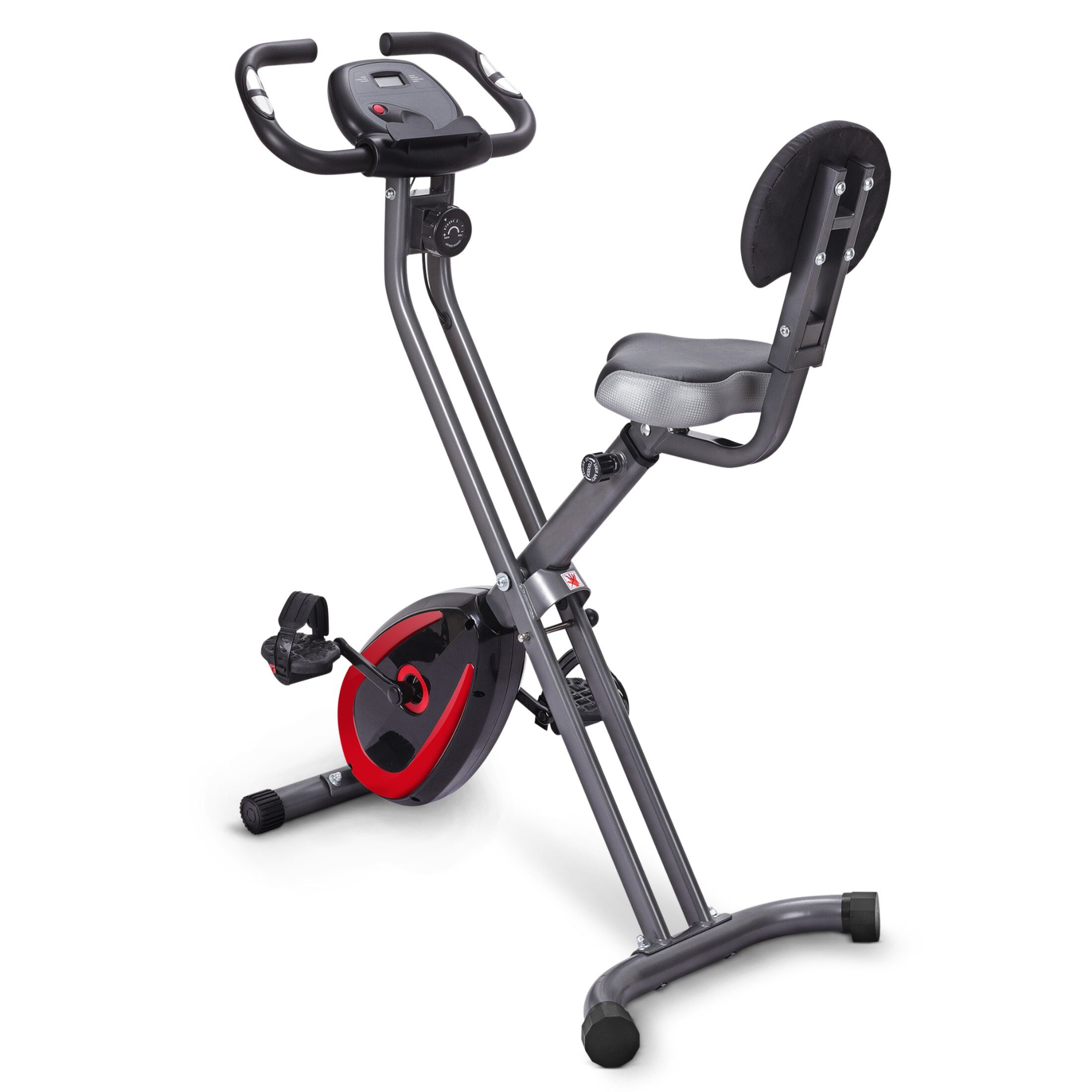 Zoomyo Heimtrainer 300B Fahrradtrainer mit Rückenlehne, Trainingscomputer & App, mühelos zusammenklappbar