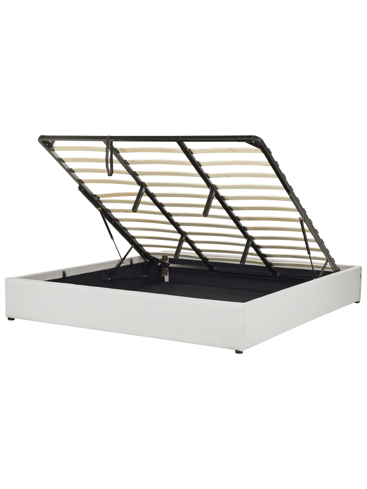 Beliani Doppelbett DINAN in Grau - (W) 187 x (H) 31 x (L) 214 cm günstig kaufen onesize