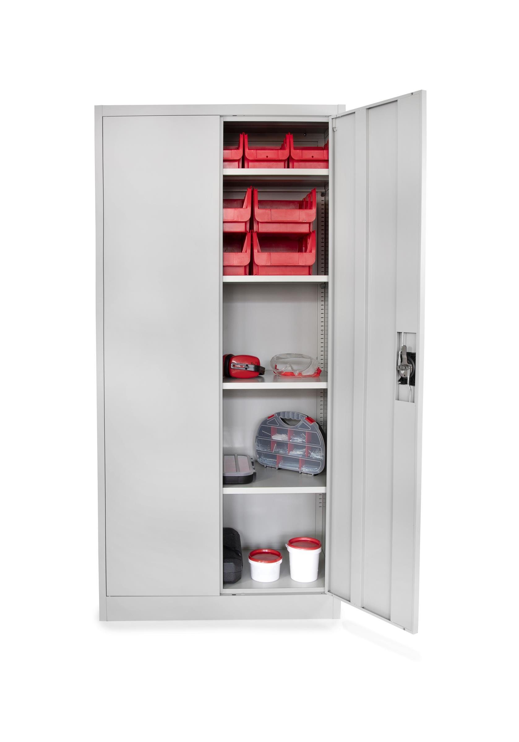 rikta Mehrzweckschrank Metallschrank, Mehrzweckschrank, Aktenschrank mit 5 Ebenen, Höhe 168cm