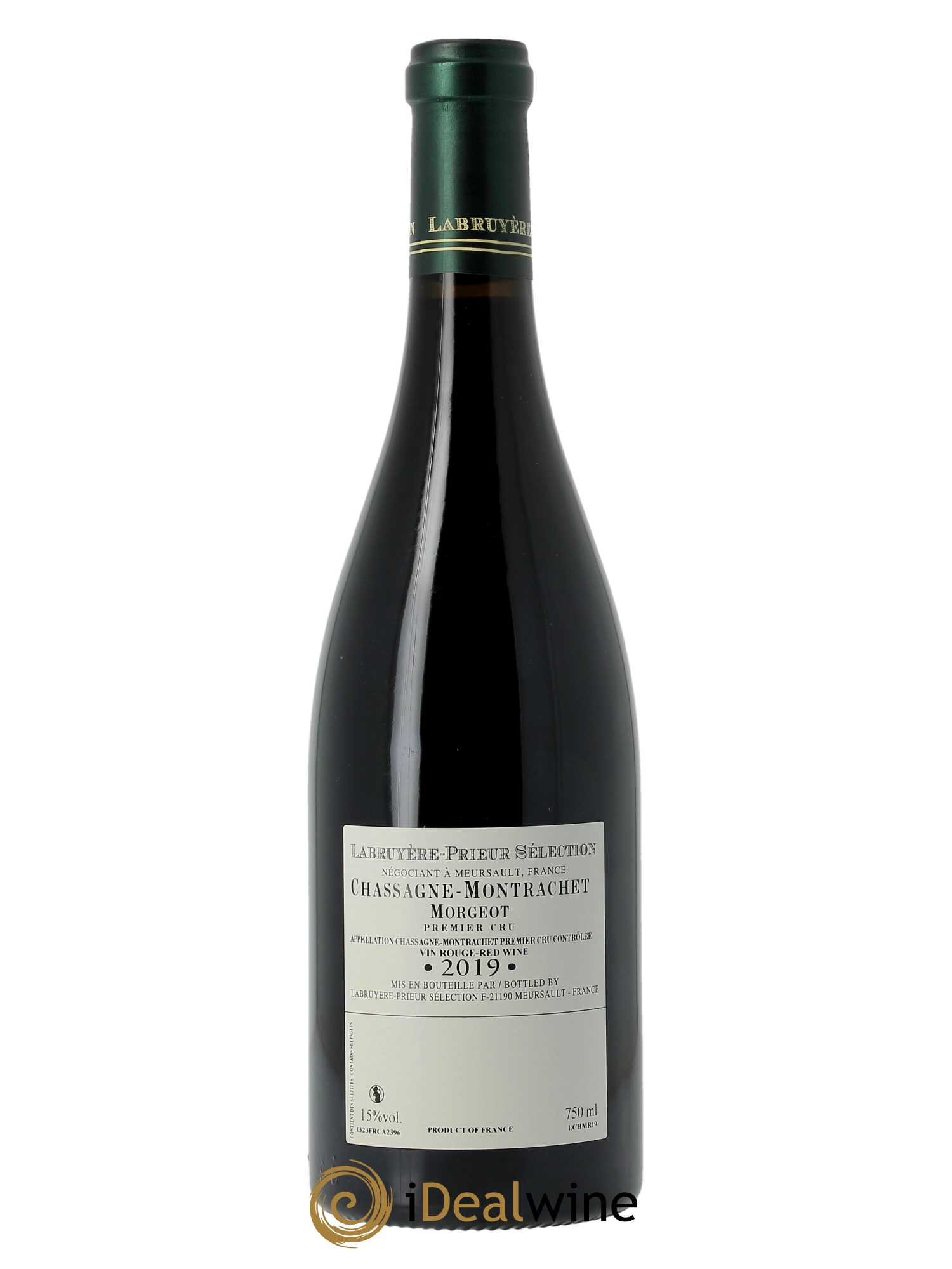 Chassagne-Montrachet 1er Cru Les Morgeots Labruyere-Prieur  2019 - Lot de 1 Bouteille