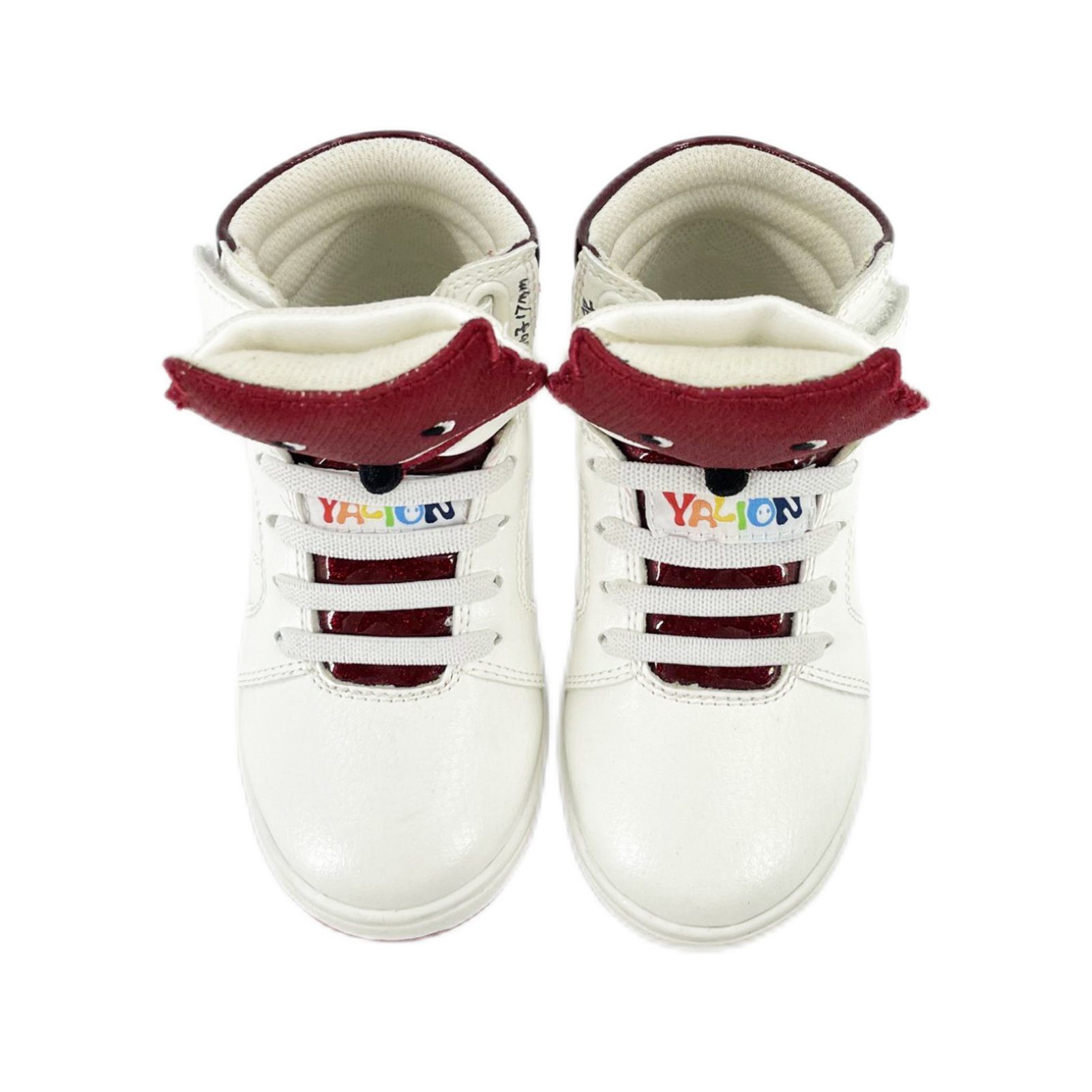 Yalion Baby Sneaker Kinderschuhe mit Schnürsenkel und Klettverschluss Sneaker rutschfest Laufschuhe