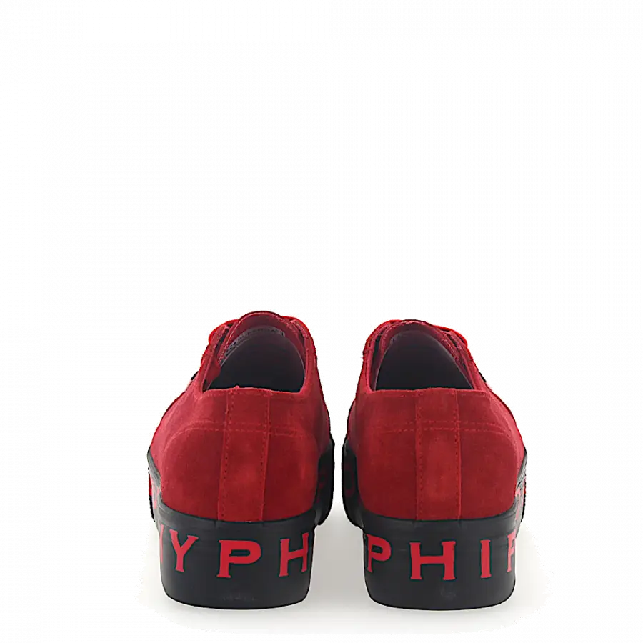 Philosophy Di Lorenzo Serafini - Sneaker Veloursleder Logo Print rot - rot