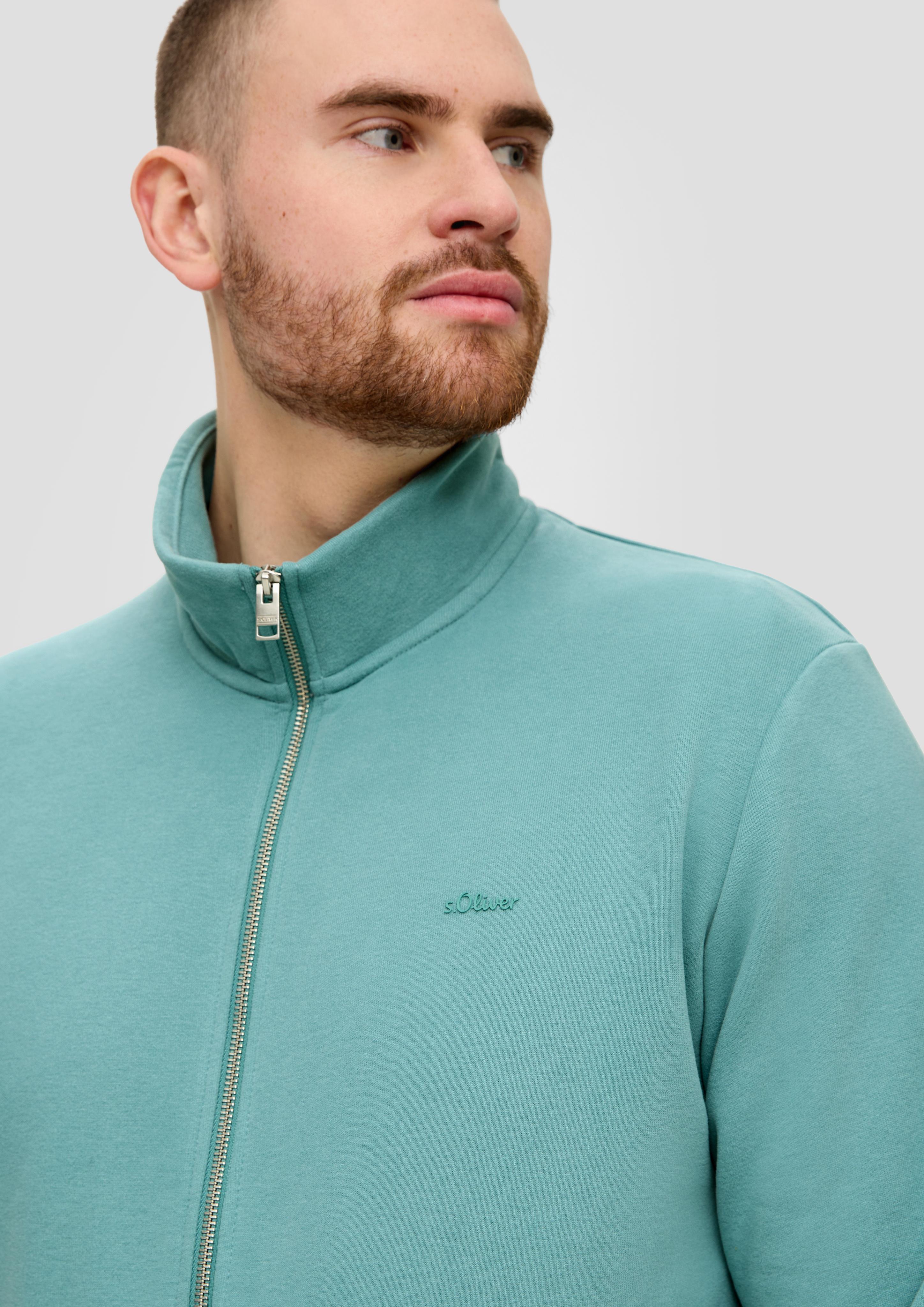 Sweatjacke mit Stehkragen  2143458-6557