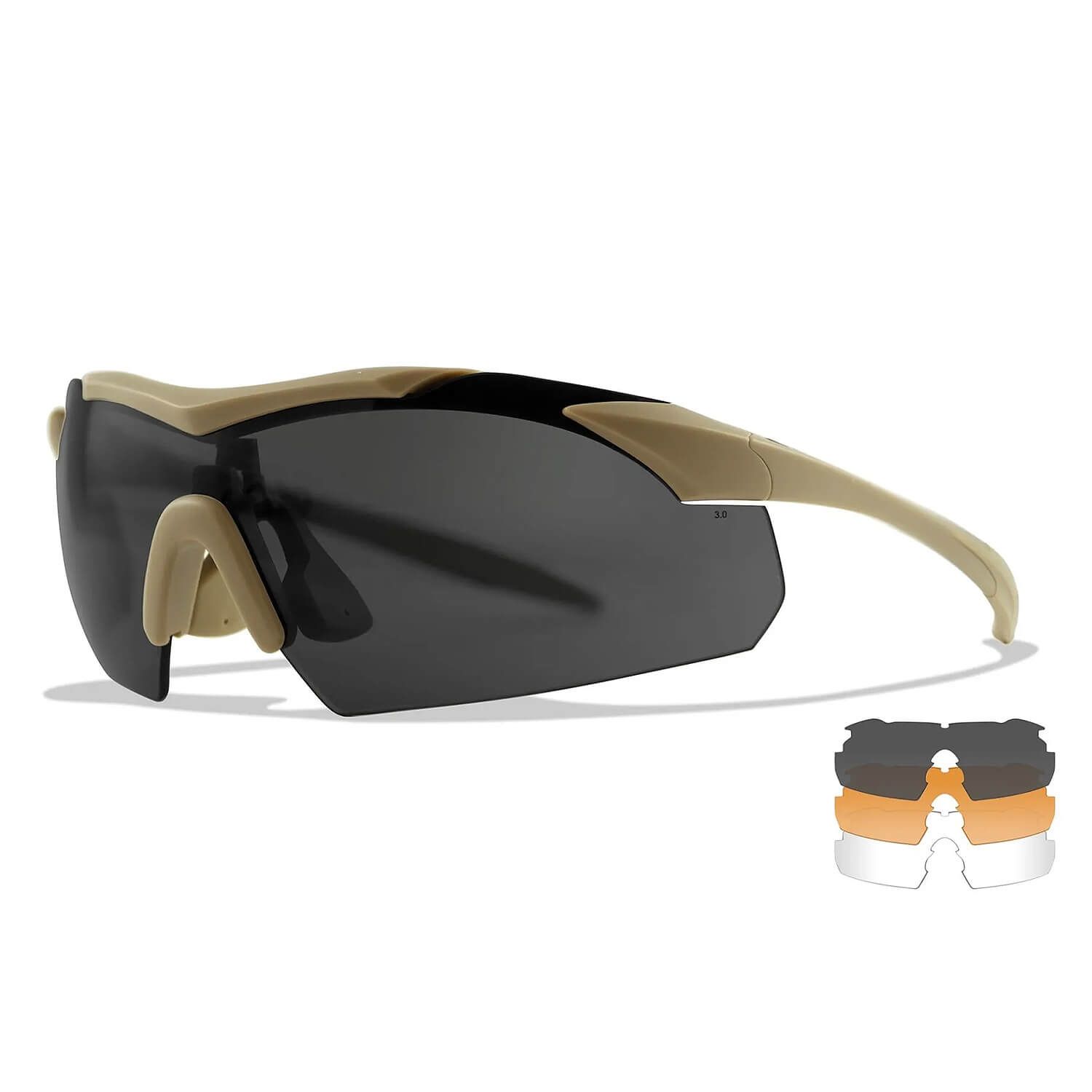 Vapor 2.5 Taktische Brille mit 3 Gläsern