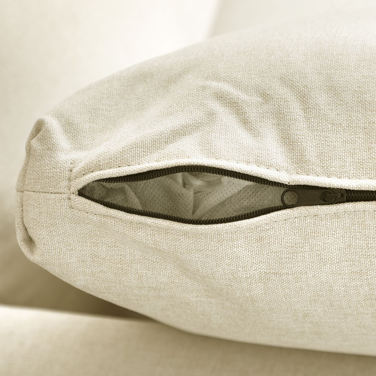 HOMCOM 2-Sitzer Sofa Doppelsofa in Leinenoptik, Zweisitzer mit Kissen bis 150 kg