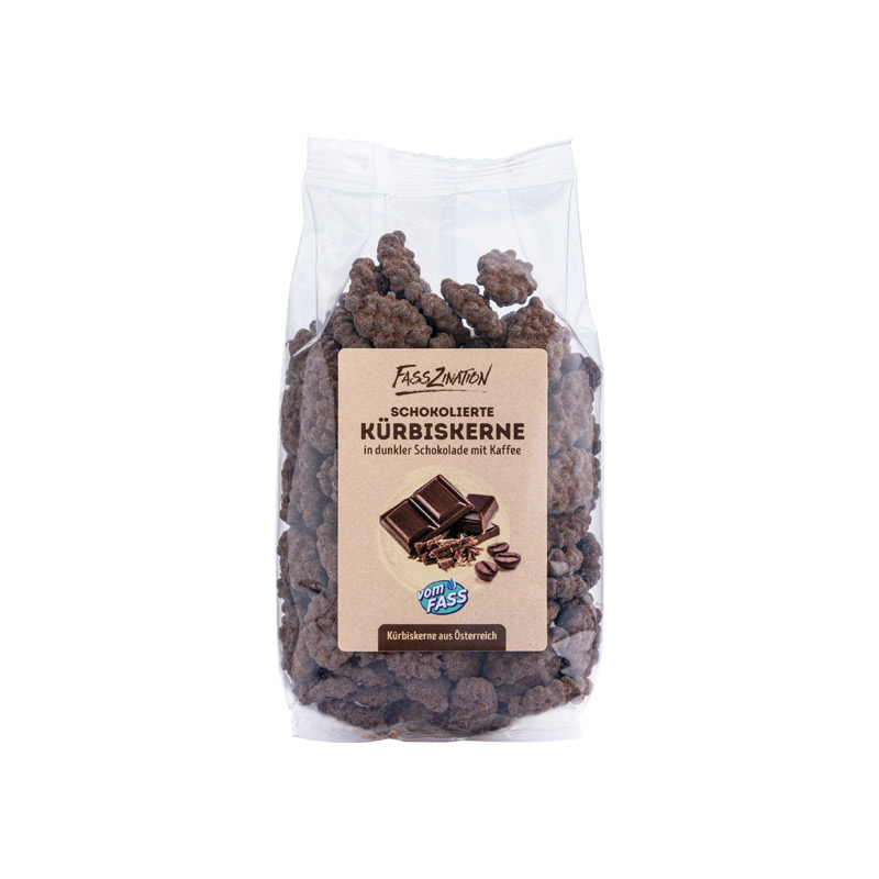 Kürbiskerne dragiert mit Kaffee