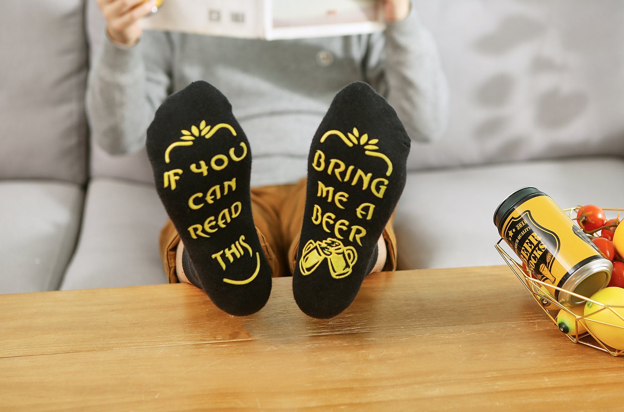 Lucadeau Socken mit Spruch 