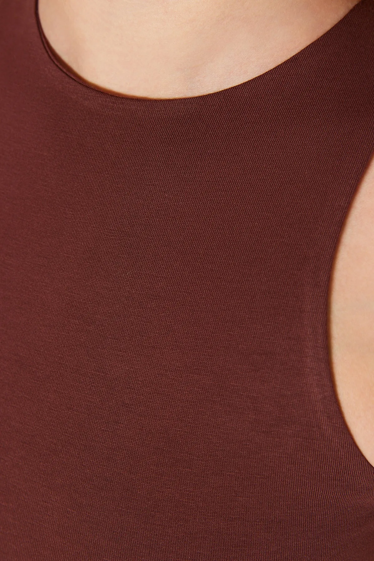 Trendyol Collection  Unterhemd - Braun - Slim Fit