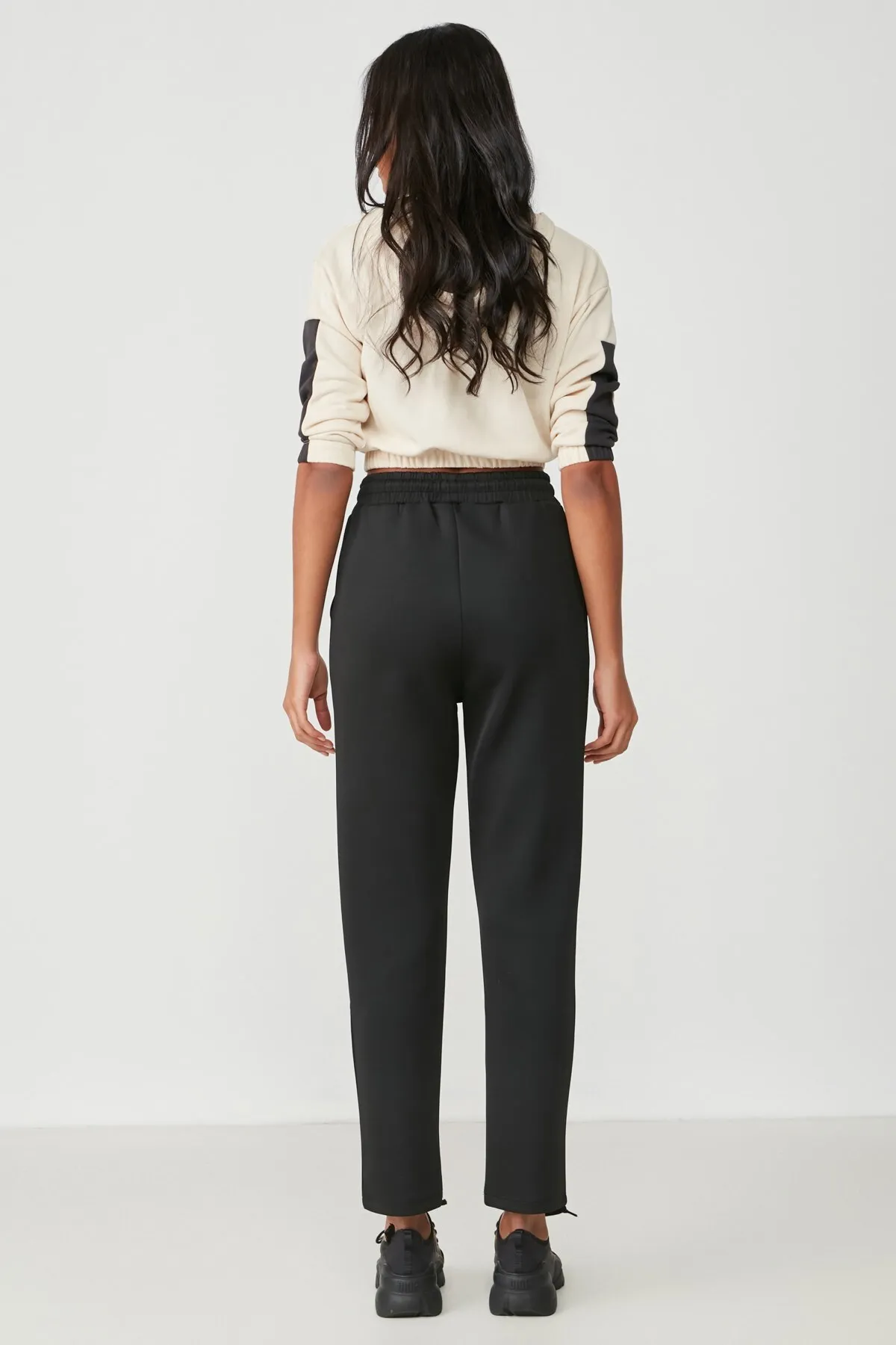 C&City  Jogginghose mit geradem Bein 801 Schwarz