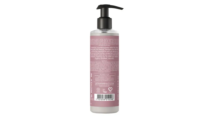 URTEKRAM Körperlotion Soft Wild Rose 245 ml