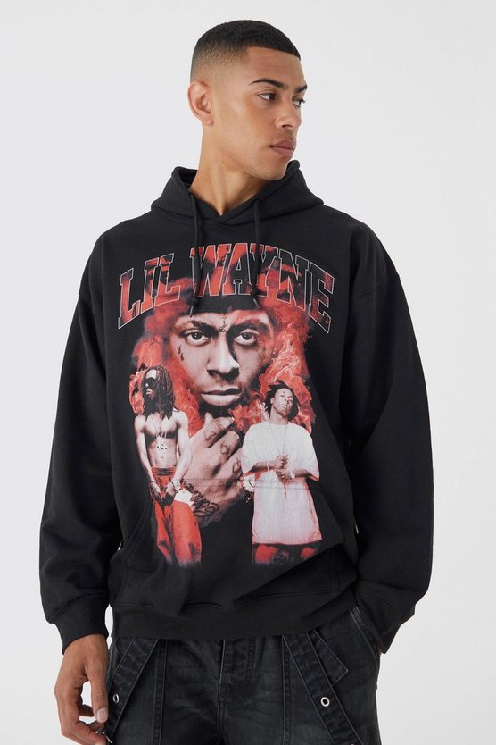Oversize Hoodie mit lizenziertem Lil Wayne Print