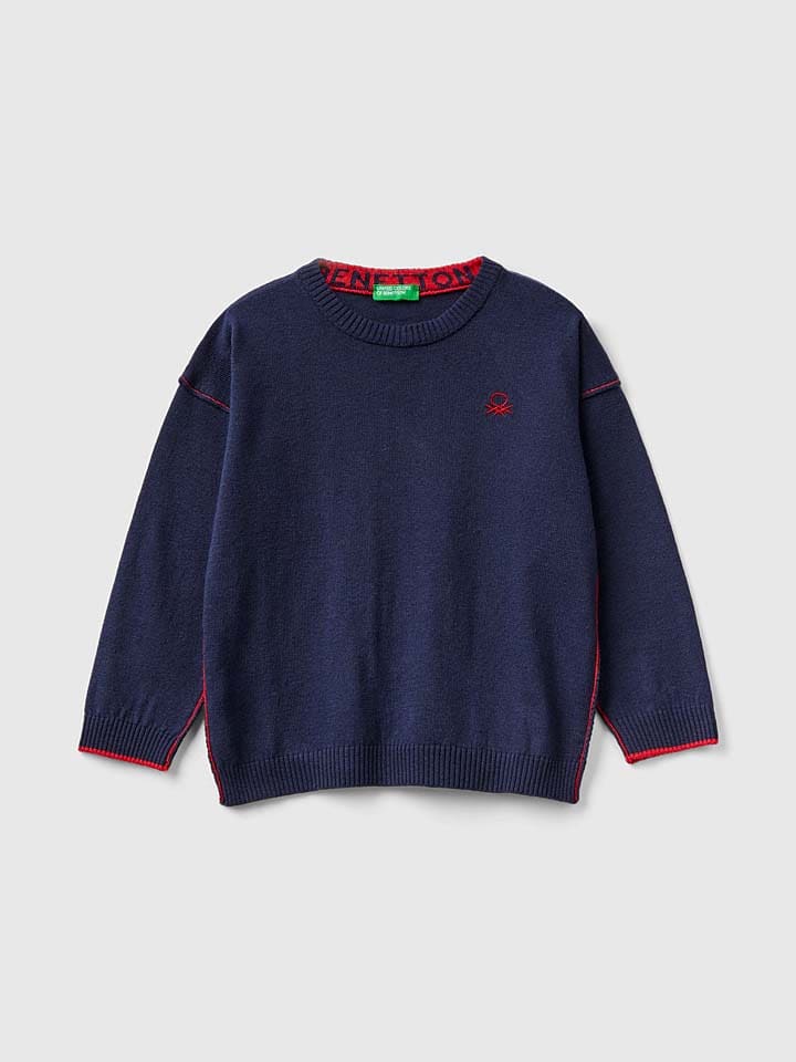 Benetton Pullover in Dunkelblau günstig kaufen
