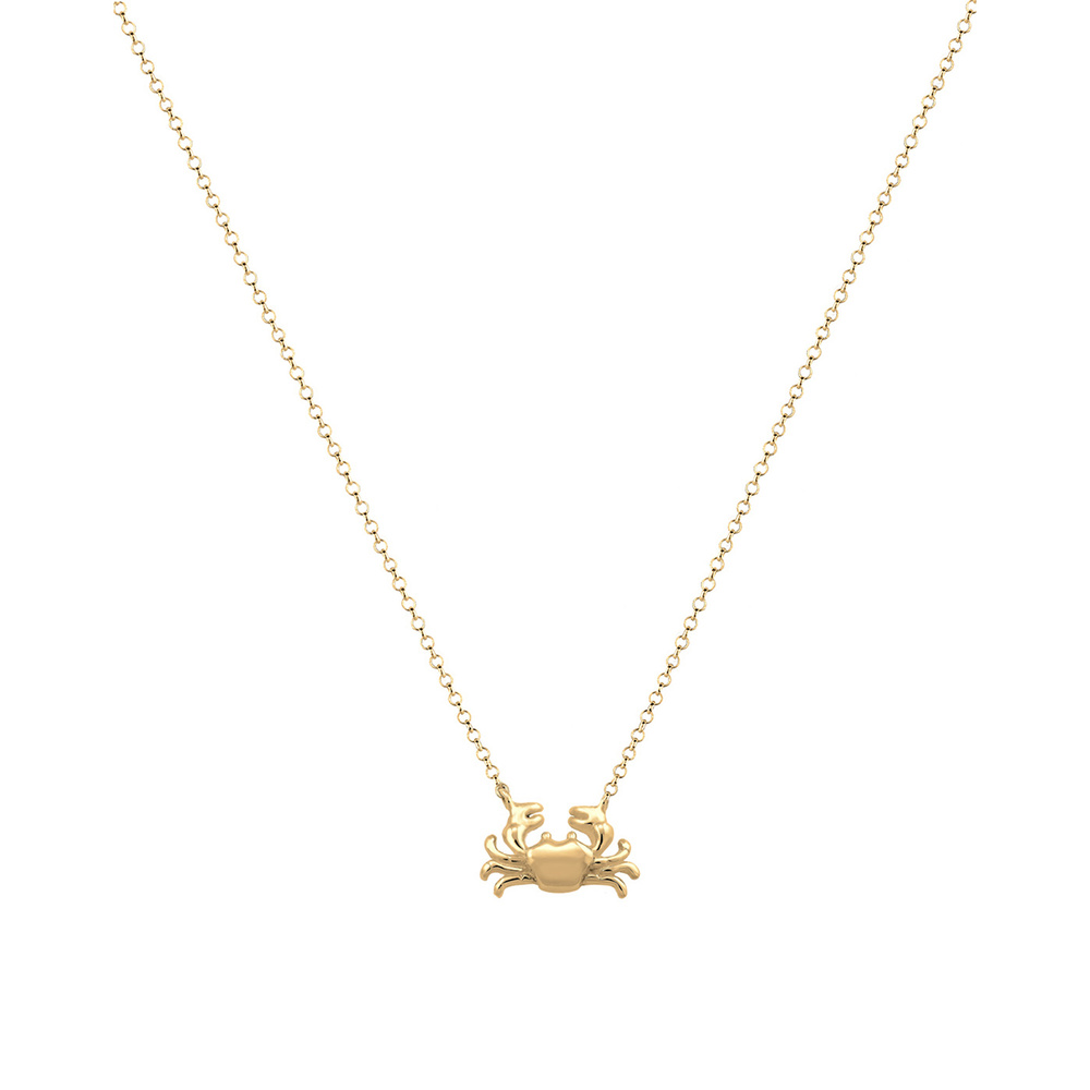 Elli Elli Collier Femme Crabe Plage - (925/1000) Argent Bijoux