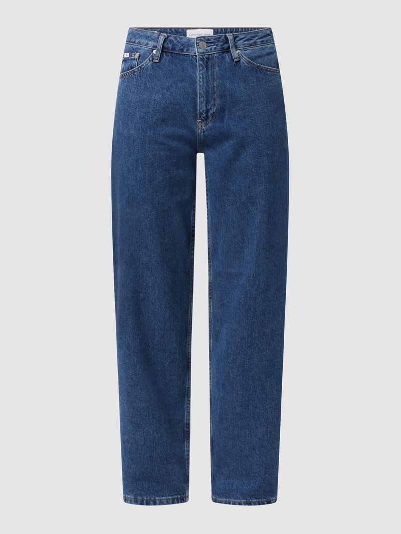 Straight Fit Jeans aus Baumwolle  in jeans