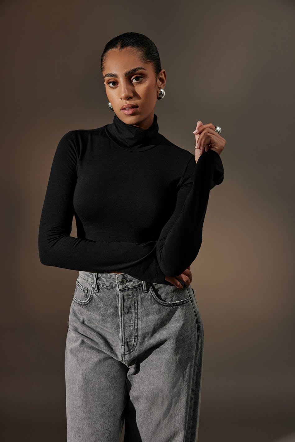 Cropped polo top