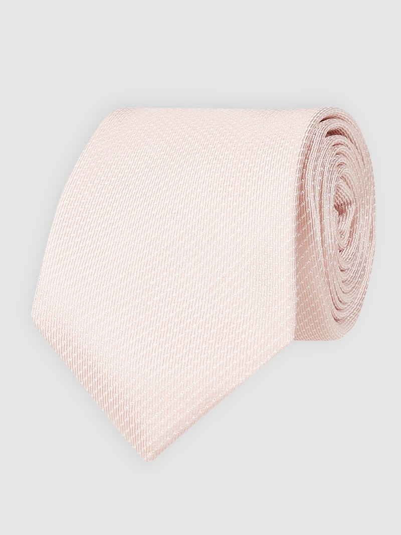 Seidenkrawatte mit Allover-Muster in rosa