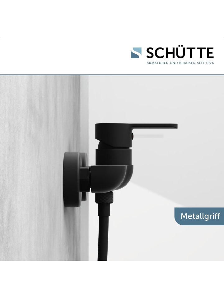 Schütte Duscharmatur DENVER in Schwarz matt - (L) 12 x (B) 18 x (H) 10 cm günstig kaufen onesize