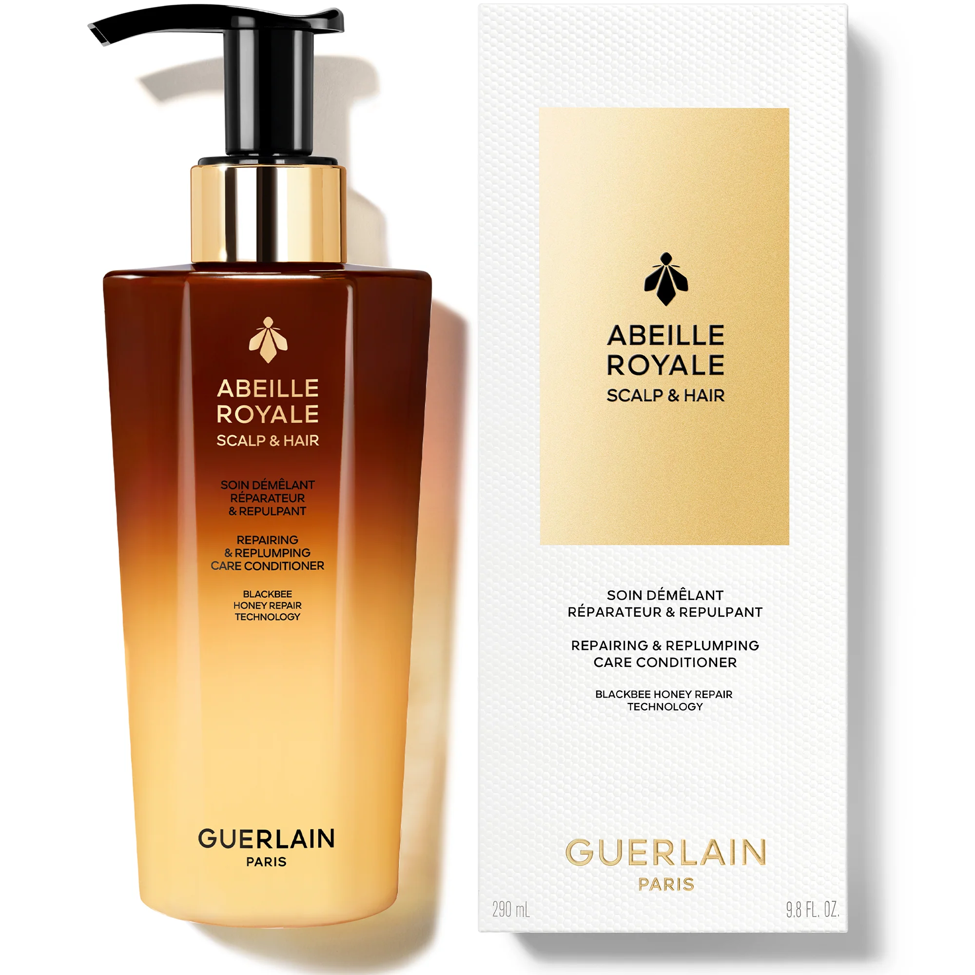 Acondicionador reparador y voluminizador para el cuero cabelludo y el cabello Abeille Royale - Acondicionador hidratante y reparador para el cabello