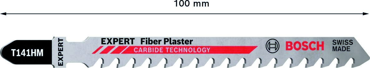 Bosch Blue Accessories 2608900563 Expert ''Fiber Plaster'' T 141 HM hoja de sierra de calar de 3 piezas