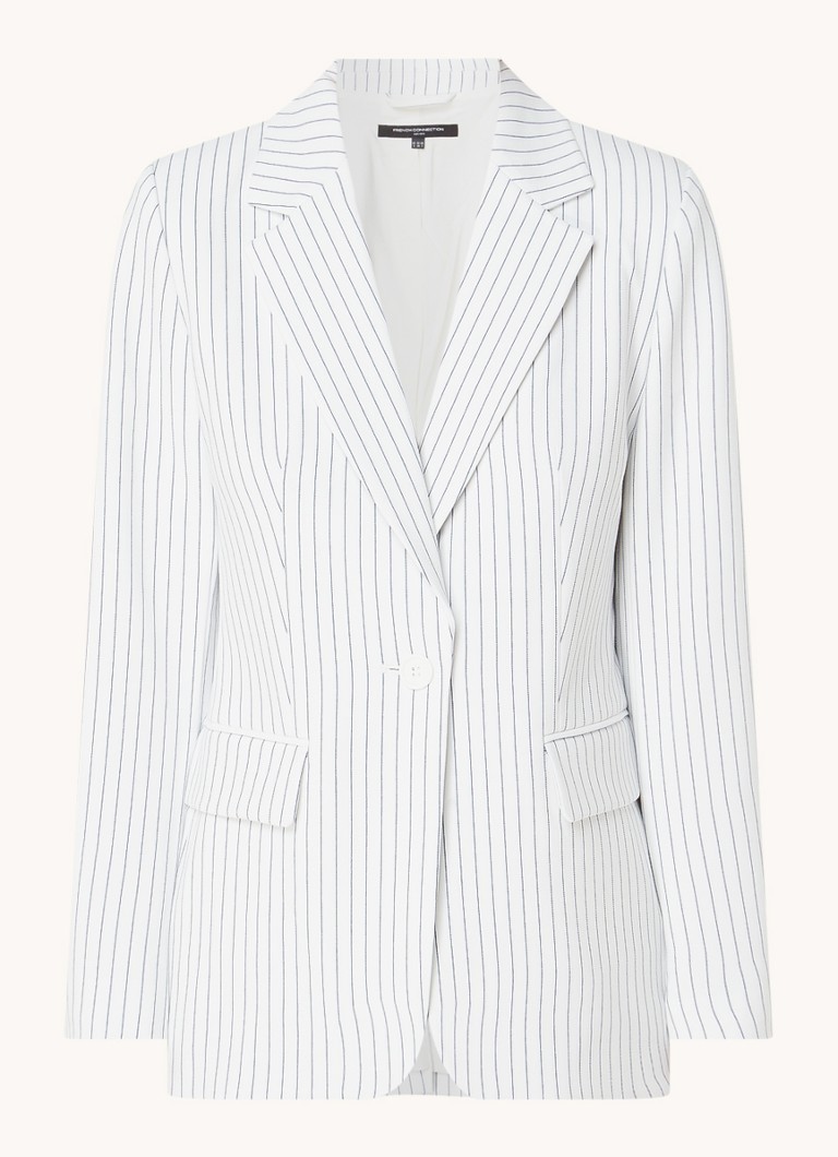 French Connection Blazer with shoulder pads and pinstripe